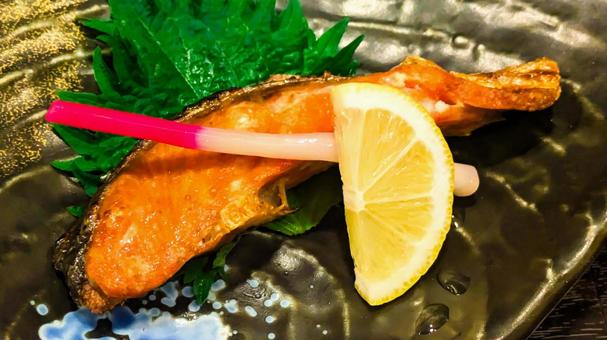 紅鮭 紅鮭 紅鮭,焼魚,焼き鮭の写真素材