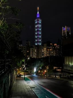 台湾・台北 象山から台北101の夜景 台湾・台北 象山から台北101の夜景の写真