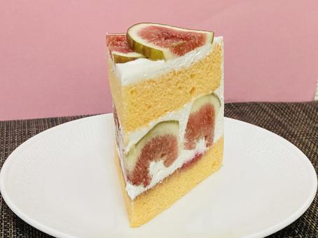 いちじくのショートケーキ2 いちじくのショートケーキ2 いちじく,ショートケーキ,ケーキの写真素材
