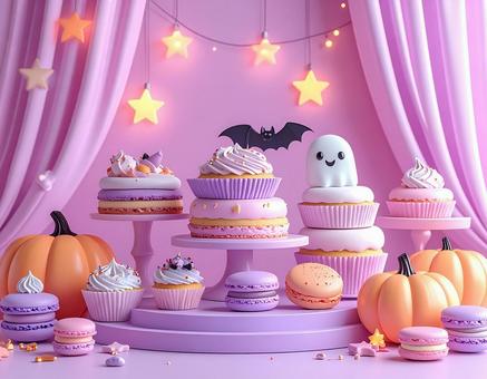ピンクのハロウィンショーウィンドウ 2 ピンクのハロウィンショーウィンドウ 2の写真