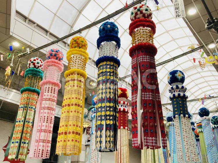 仙台七夕５ 仙台七夕祭,七夕,東北三大祭の写真素材