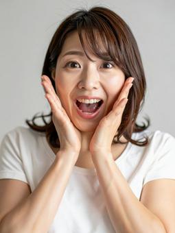 驚く 驚くの写真
