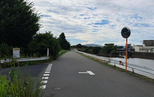 照片, 乡间小路, 道路, 沿江, 