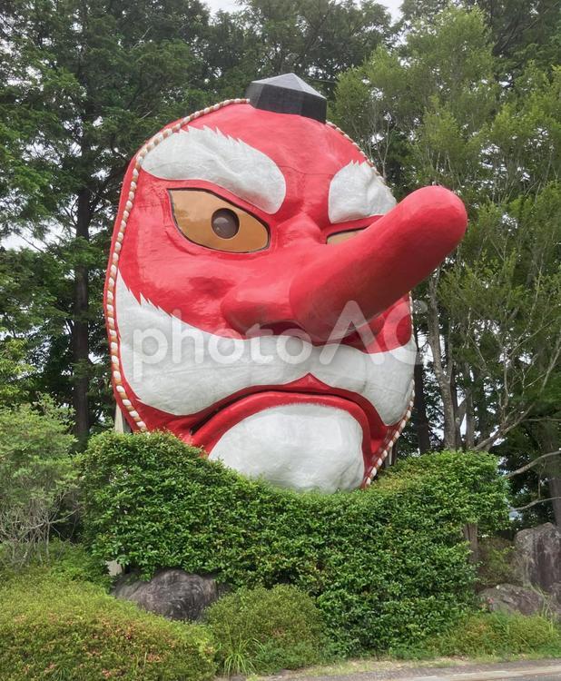 日本一の大天狗面（浜松市） 天狗,鬼,鼻の写真素材
