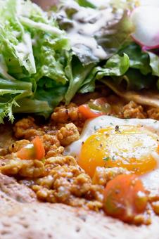 美味しそうなガレット 美味しそうなガレット 料理,食べ物,野菜の写真素材