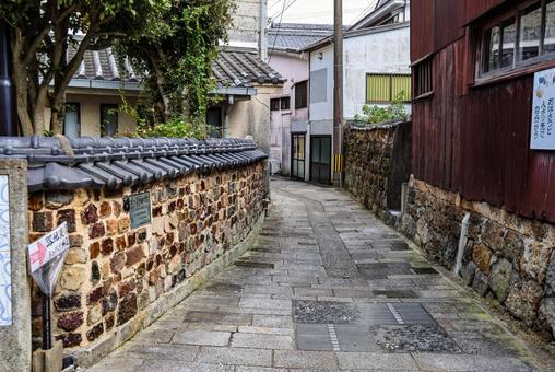 有田トンバイ塀のある裏通り 有田トンバイ塀のある裏通り トンバイ塀,塀,トンバイ塀のある裏通りの写真素材