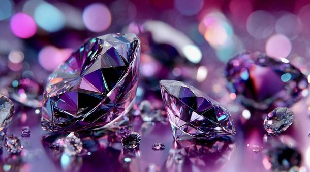 ラグジュアリーな光に照らされたダイヤ ラグジュアリーな光に照らされたダイヤの写真
