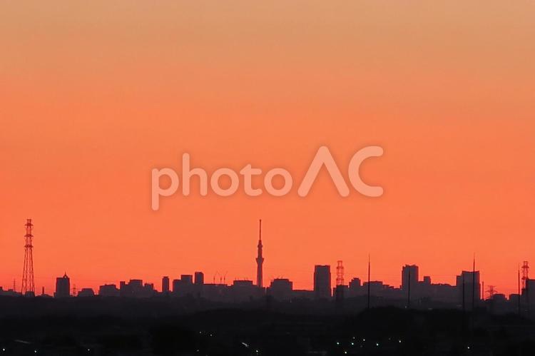 朝焼け　日の出　dawn  朝焼け,夜明け,朝焼け雲の写真素材