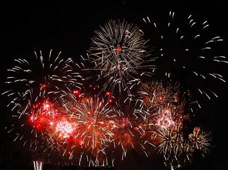 いたばし花火大会2025_2 いたばし花火大会2025_2 花火,いたばし花火大会,蓮根の写真素材