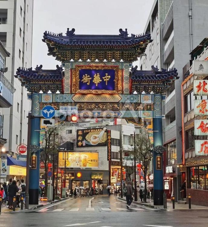 横浜中華街 中華街,横浜,中華料理の写真素材