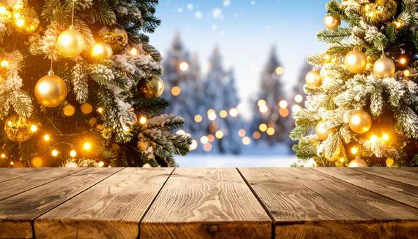 冬のクリスマスツリーイメージ 冬のクリスマスツリーイメージの写真