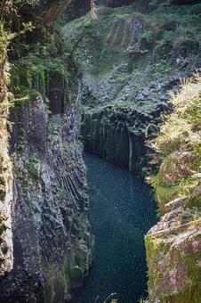 宮崎県　高千穂峡の風景 高千穂峡,宮崎,九州の写真素材