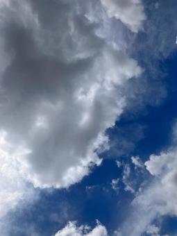 夏の昼空(雲多め) 夏の昼空(雲多め)の写真