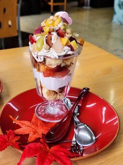 グラスケーキ デザート,スイーツ,甘いの写真素材