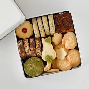 クッキー缶 クッキー缶 甘味,デザート,お菓子の写真素材