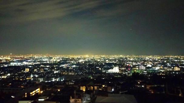 大都市の夜景と夜空 大都市の夜景と夜空 夜景,夜空,大都市の写真素材