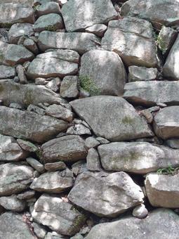 自然石で組まれた石垣 石垣,石,岩の写真素材