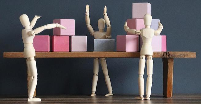 売る人と買う人 売る人と買う人の写真