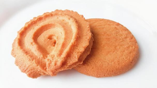 2種のバタークッキー・1 2種のバタークッキー・1 クッキー,食べ物,お菓子の写真素材