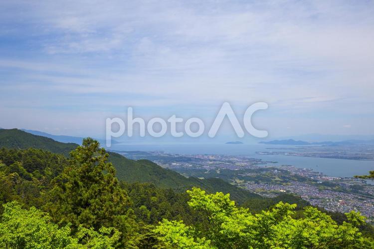 比叡山の風景 比叡山,京都,滋賀の写真素材