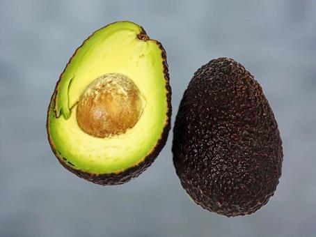 Avocado sliced into slices when ready to eat Avocado sliced into slices when ready to eat