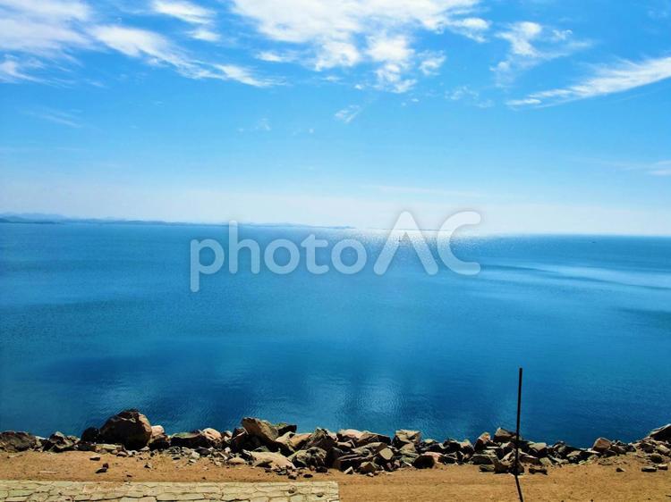 異国の地　水平線　アスワン 水平線,空,海の写真素材