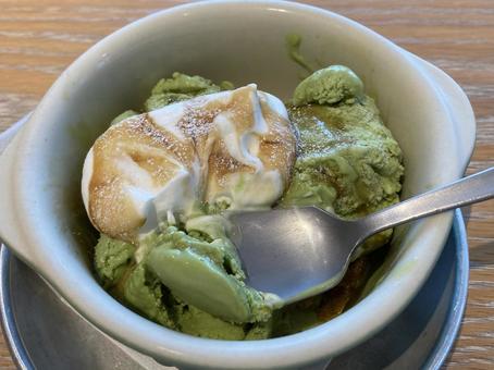抹茶アイス3 抹茶アイス3 アイスクリーム,抹茶,おやつの写真素材