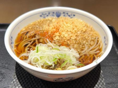 たぬきそば たぬきそば たぬきそば,そば,麺類の写真素材