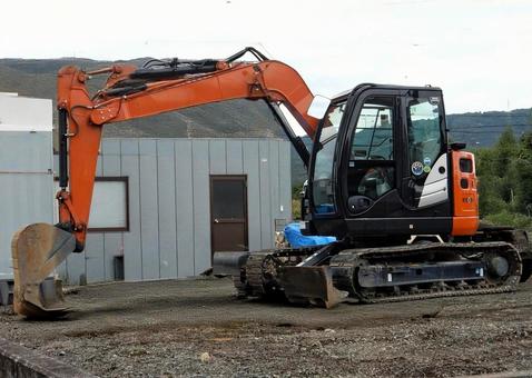 【風景写真】油圧ショベル 油圧ショベル,パワーショベル,ユンボの写真素材