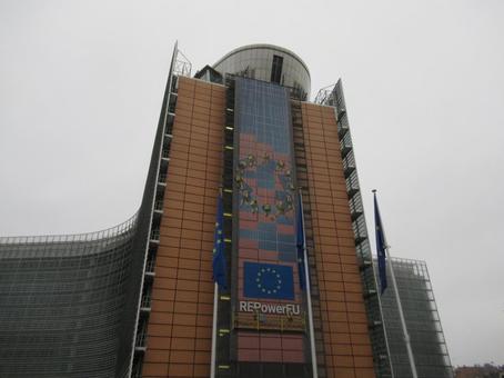 早朝のベルギー欧州連合(EU)本部 早朝のベルギー欧州連合(EU)本部 eu本部,ベルレモン,欧州委員会の写真素材