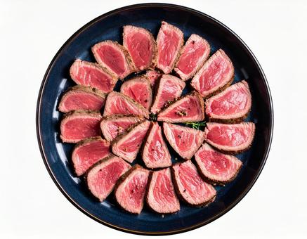 牛肉のたたき 牛肉のたたきの写真