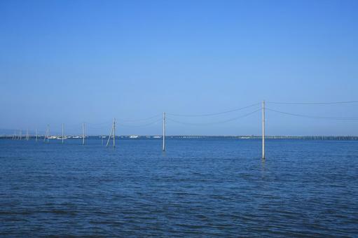 熊本県宇土市 長部田海床路 熊本県宇土市 長部田海床路の写真