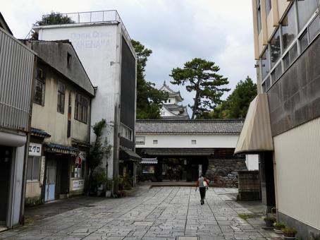 大垣公園前 大垣城,大垣市,大垣公園の写真素材