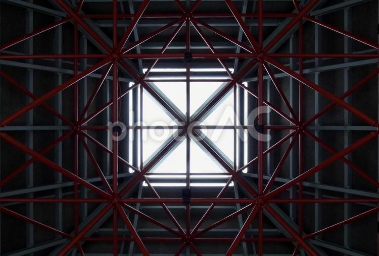 網目状の天井 素材,背景,テクスチャの写真素材