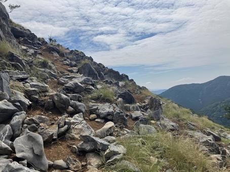 霊仙山 岩稜地帯1 霊仙山 岩稜地帯1の写真