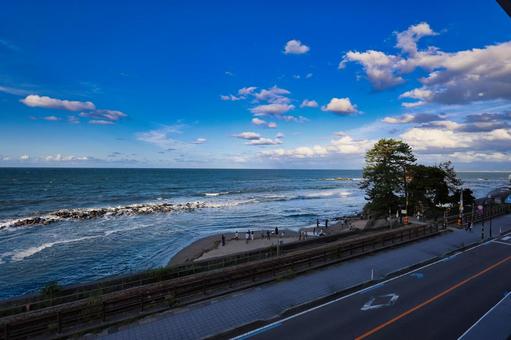富山県　雨晴海岸 雨晴海岸,海岸,海の写真素材