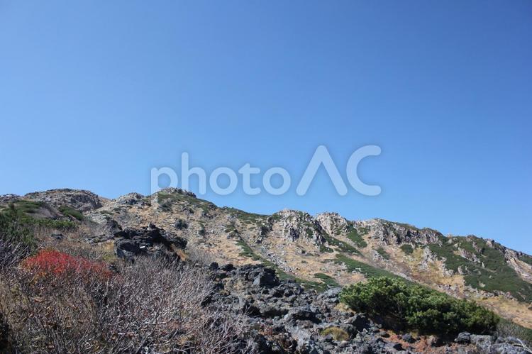 御嶽山を望む景色29 御嶽山,長野県,木曽の写真素材