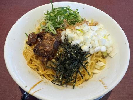 油そば 油そば ラーメン,らーめん,油そばの写真素材