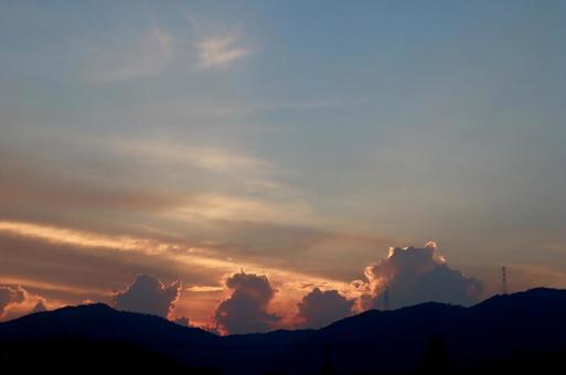 Photo, cloud, copy space, evening, 