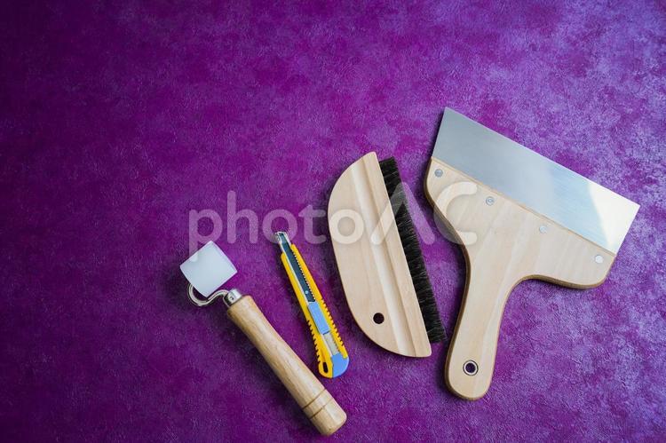 DIY・工具 クロス,クロス張り替え,クロス張替えの写真素材