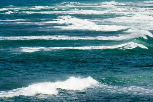 寄せる波 海,波,日本海の写真素材