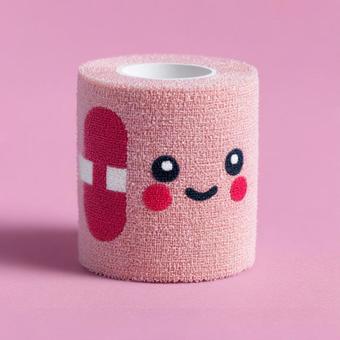 かわいいテーピング かわいいテーピングの写真