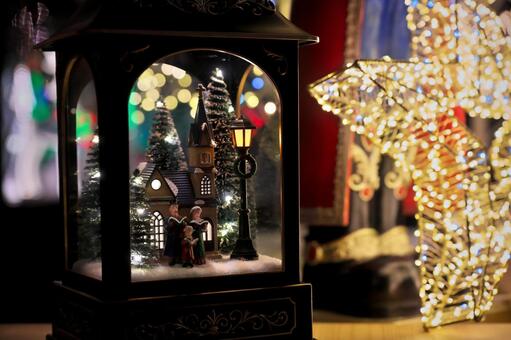 クリスマスイルミネーションの飾り付け クリスマス,イルミネーション,飾り付けの写真素材