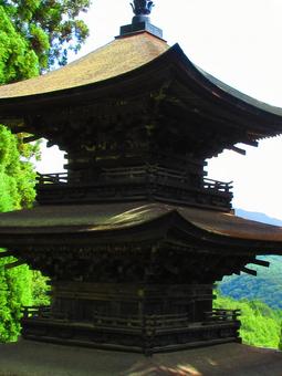 長野県-大法寺-国宝-三重塔-近景 長野県-大法寺-国宝-三重塔-近景の写真