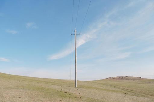 電柱 電柱の写真