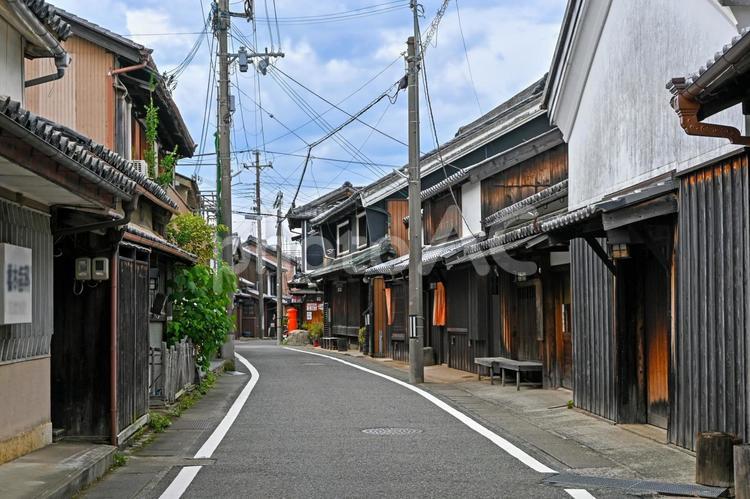 和歌山・湯浅町伝統的建造物群保存地区 湯浅,湯浅町,北町通りの写真素材