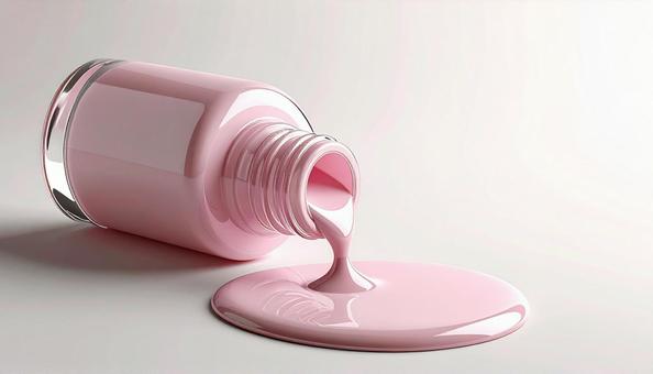 こぼれるマニキュアの写真