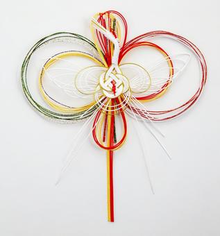 水引 鶴 水引,鶴,帯紐の写真素材