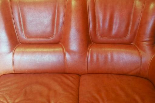 革製ソファの表面 革製,ソファ,レトロの写真素材