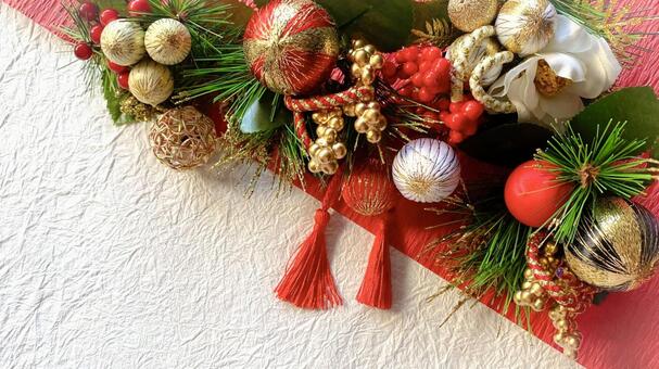 正月飾り お正月,正月飾り,年賀状の写真素材